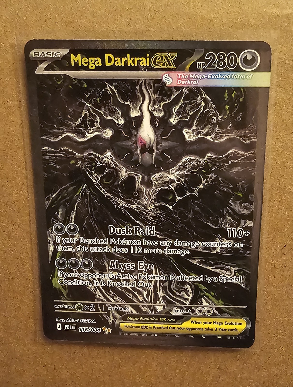 Mega Darkrai ex 116/084 Pitch Black Special Illustration Rare Pokemon English