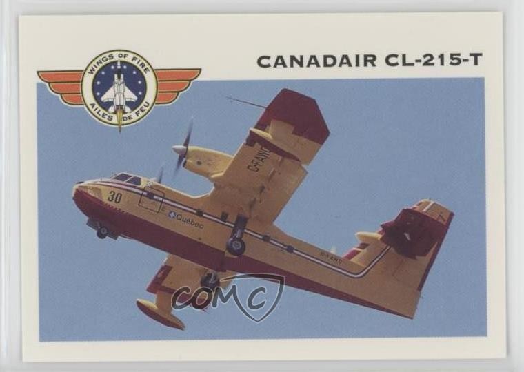 1991 Action/Panini Wings of Fire Canadair CL-215-T #32 0s5