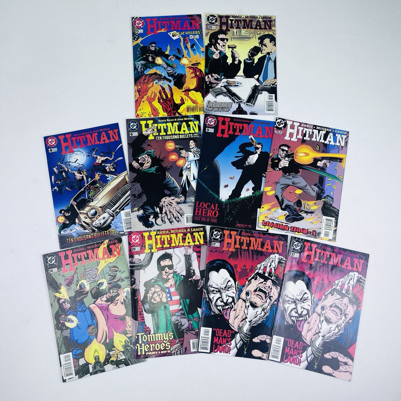 Hitman DC Comic Book lotto misto di 10 eroi vintage narrativa USA anni 90 Ennis & McCrea