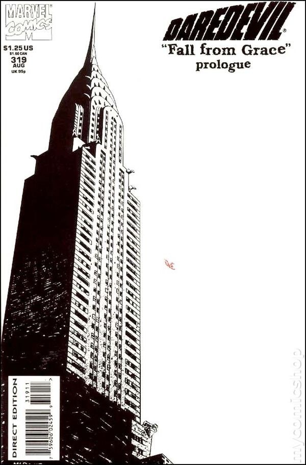Daredevil #319A McDaniel FN/VF 7.0 1993 immagine stock