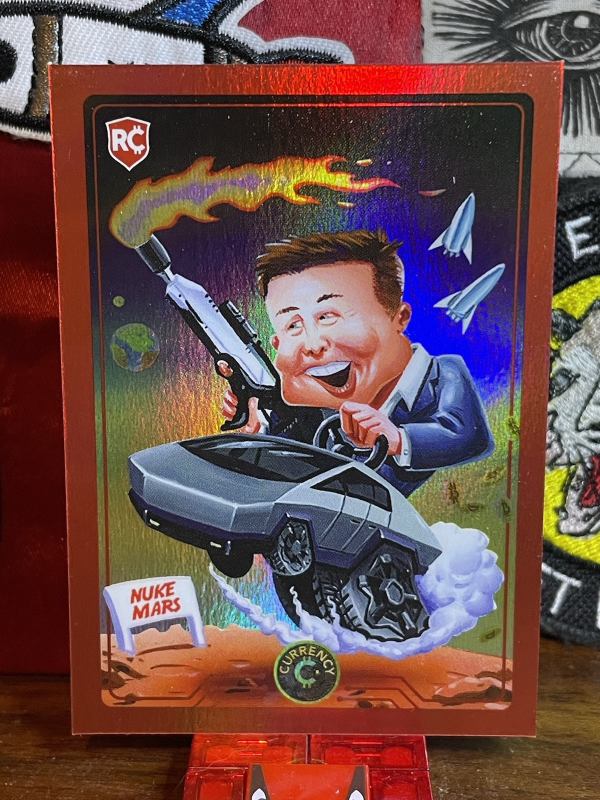 2022 Cardsmiths Valuta Serie 1 Holofoil #28a Elon Musk Nuke Mars 