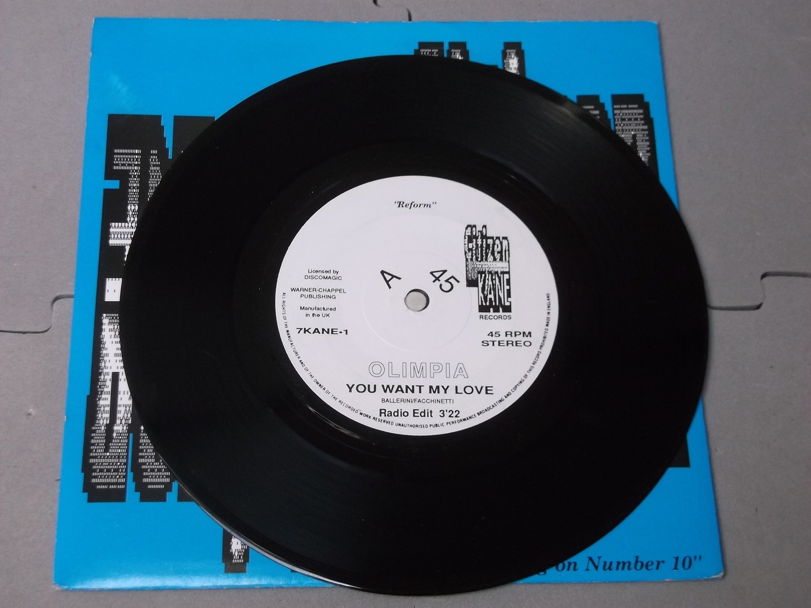 Olimpia:   You Want My Love   7"   EX+