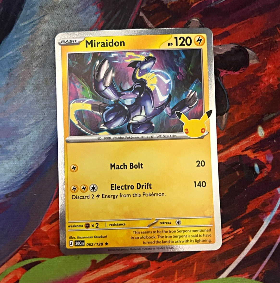 Miraidon 062/198 Holo 30th Anniversary Pokemon TCG