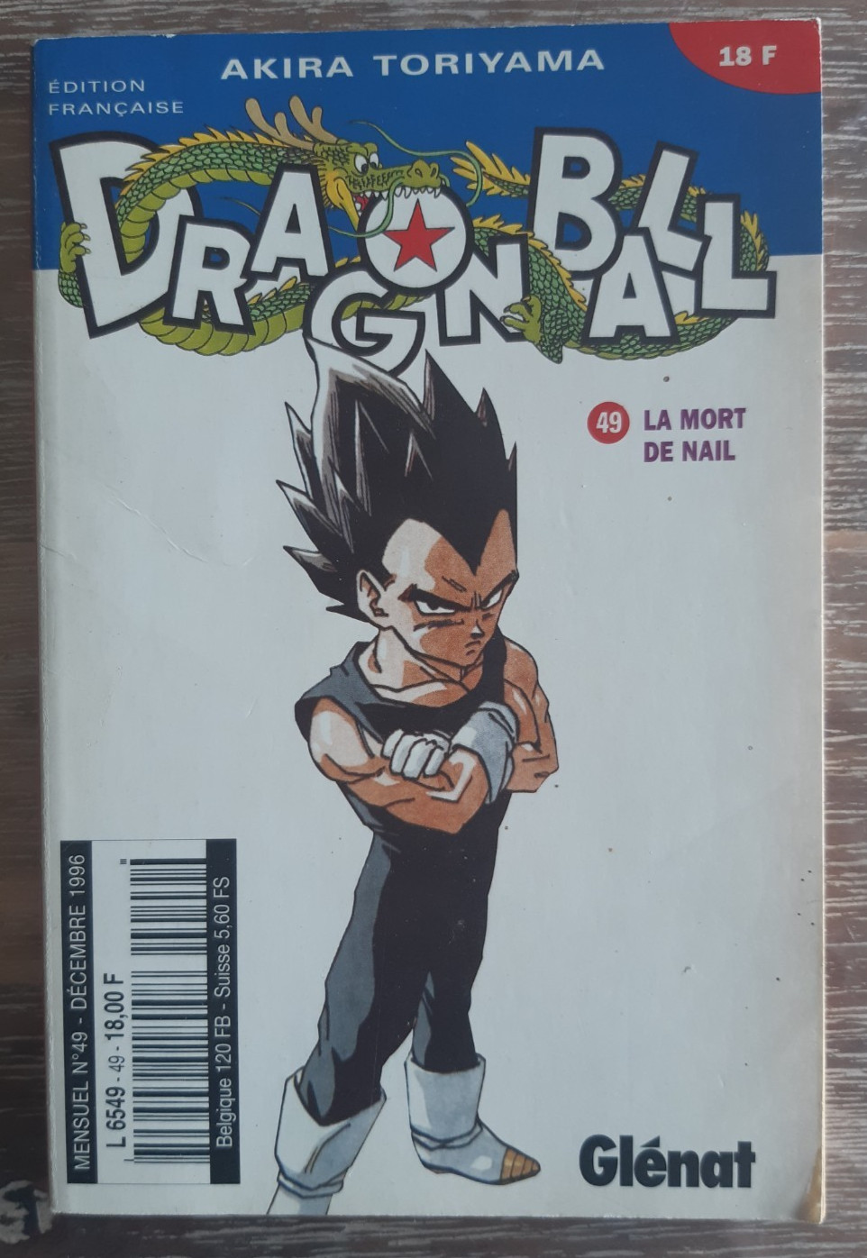 Manga Dragon Ball 49 Edition Kiosque - LA MORT DE NAIL - Glénat Décembre 1996