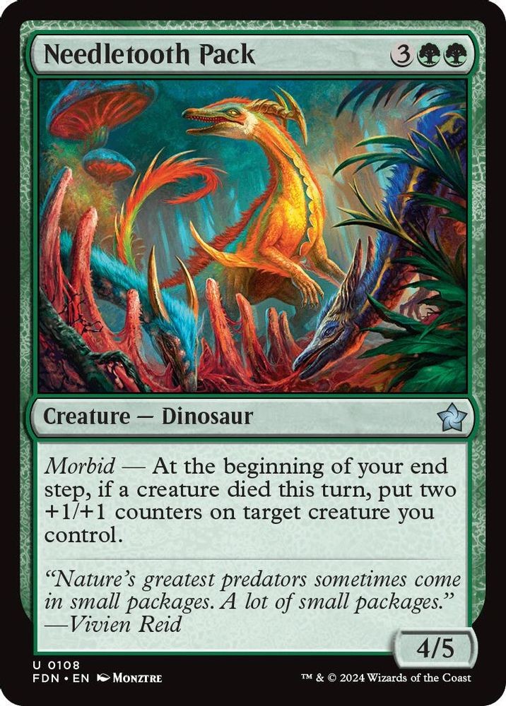 2024 Magic: The Gathering: FDN Needletooth Pack (#108, Uncommon, Lightly Played)
