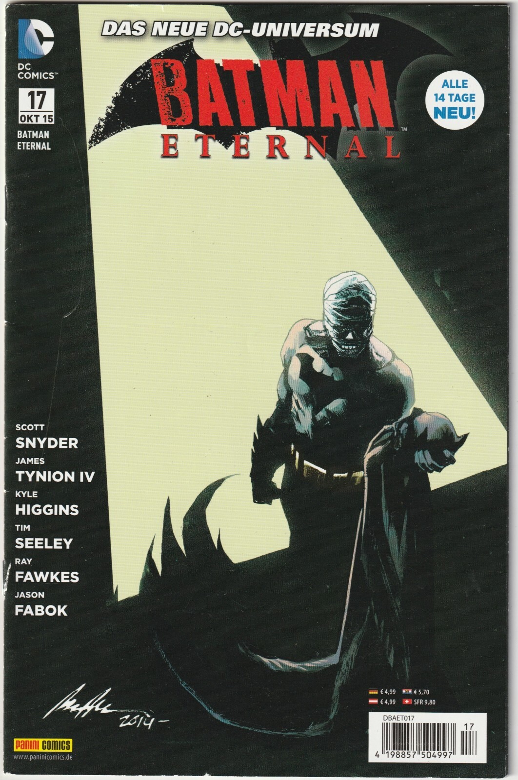 ✪ BATMAN ETERNO #17, Panini/DC Comics 2015 COMICHEFT Z1/1- *Supereroi