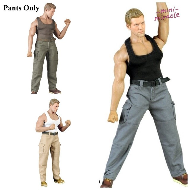 Cool 12" Action Figure Body 1/6 Soldato Moda Combat Pantaloni Modellismo Vestiti