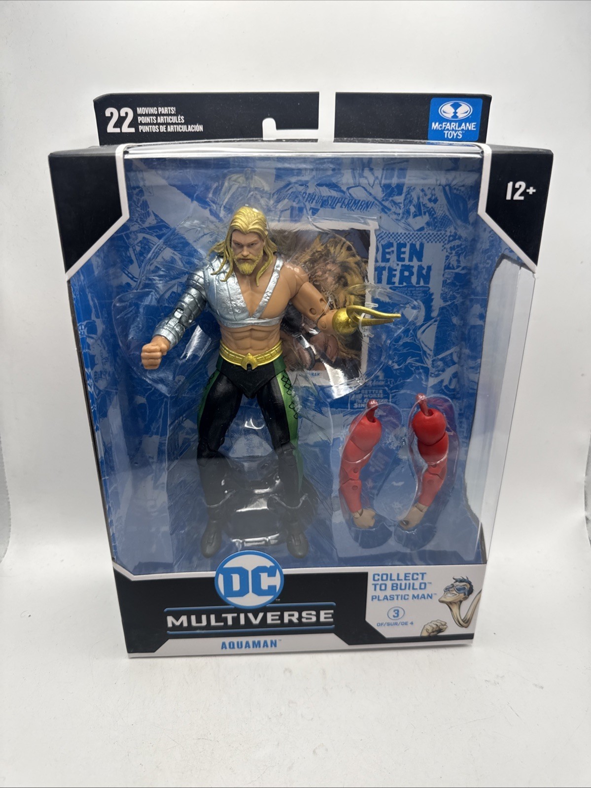 DC Multiverse McFarlane Toys JLA Plastic Man BaF Aquaman 7" Platinum Figure