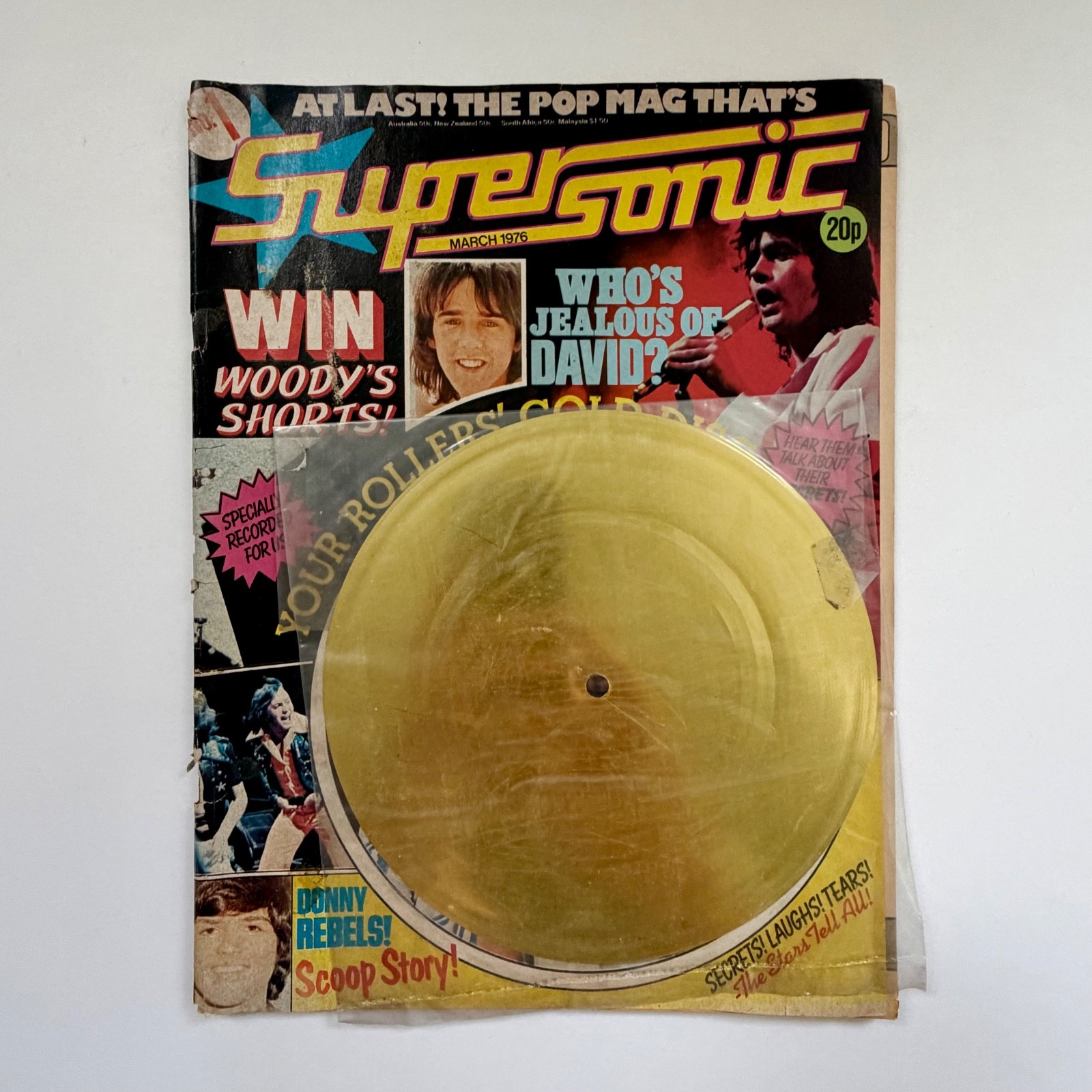 Supersonic - Issue 1 - 1976 - IPC - Music TV Tie-In Magazine With Free Gift