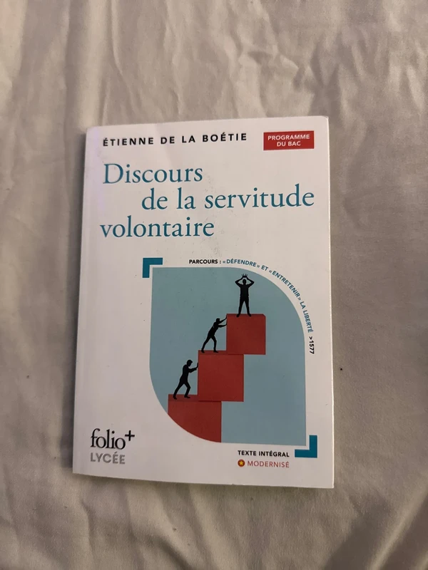 Livre discours de la servitude volontaire