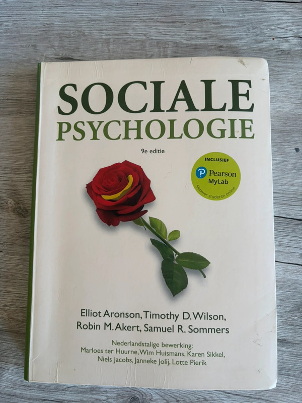 Sociale psychologie-9e editie