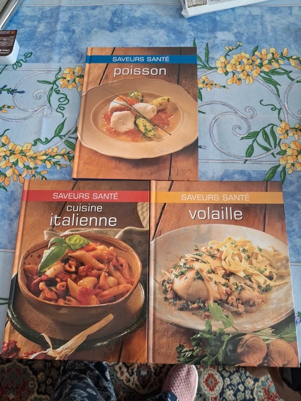 Lot de 3 livres de cuisine