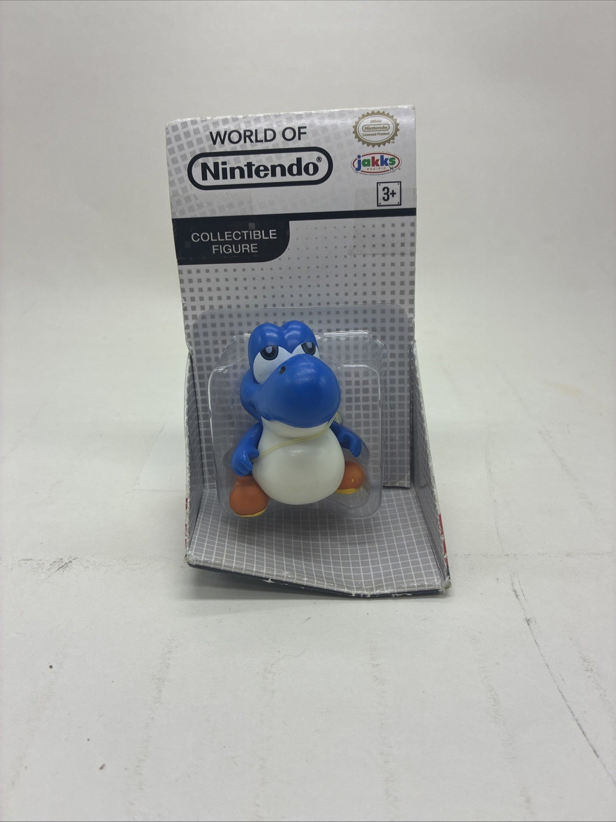 Modellino Jakks Pacific World of Nintendo Super Mario Bros Blue Baby Yoshi 2,5" NUOVO