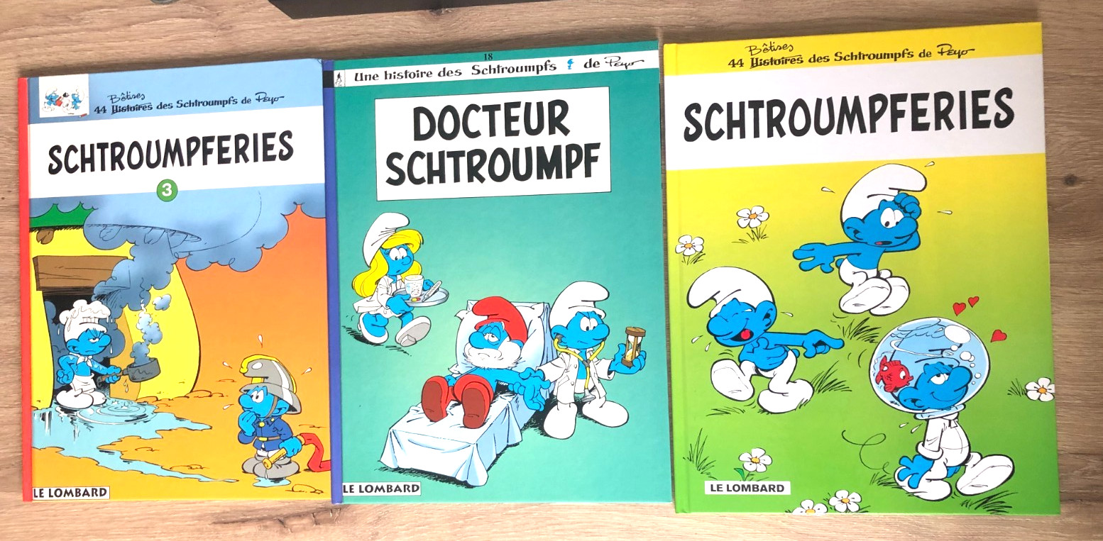 Bandes dessinées Les Schtroumpfs - édition Le Lombard pour ESSO