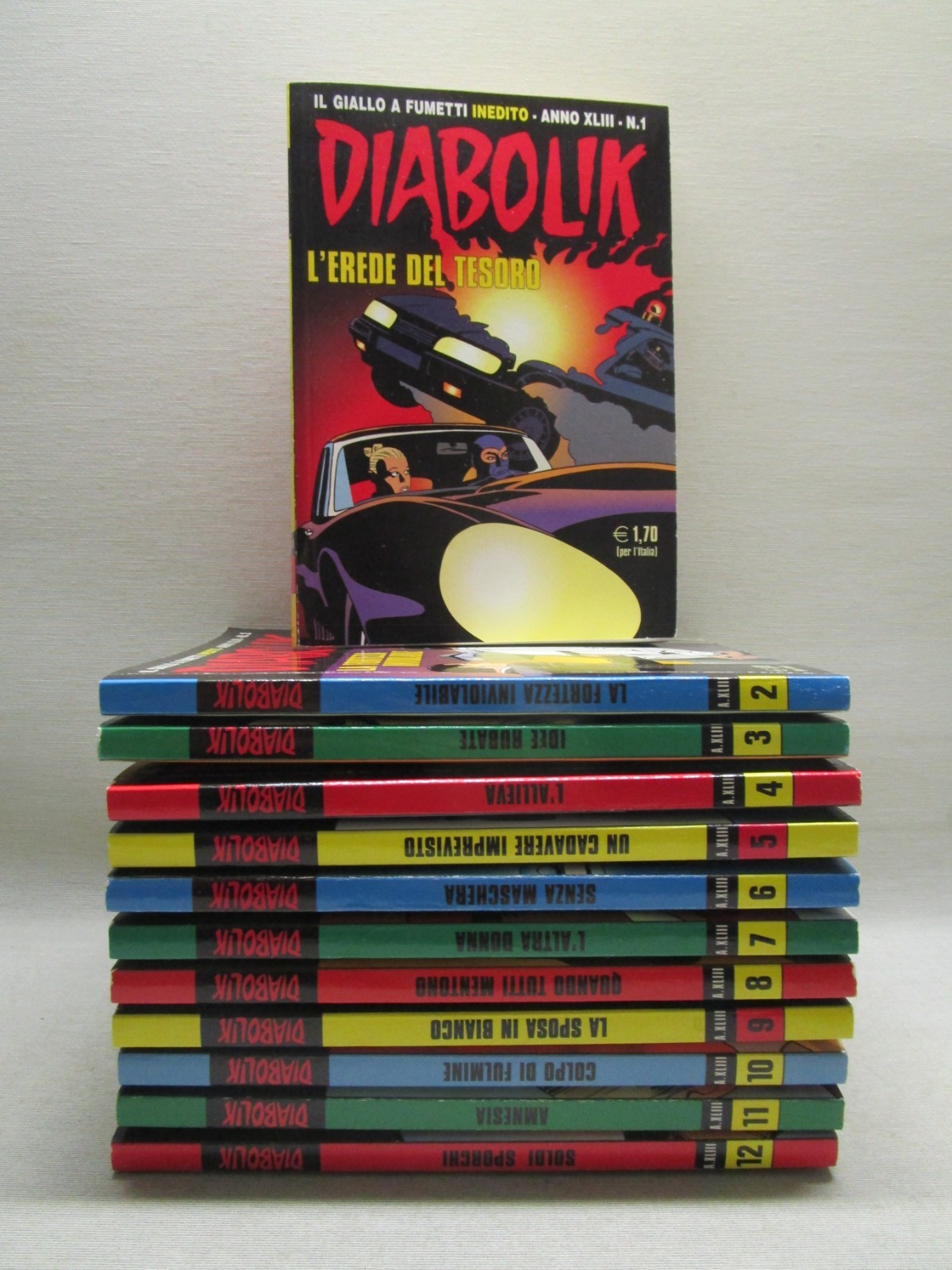 DIABOLIK ANNO 43-XLIII (2004)-COMPLETA 1/12 (D) - CONDIZIONI EDICOLA -NO GADGET