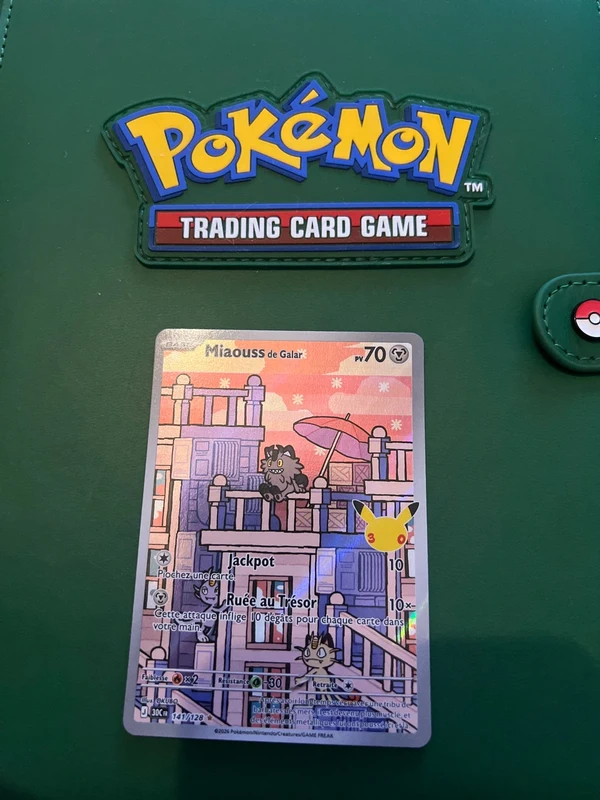 Miaouss de Galar AR 141/128 Pokémon 30 ans