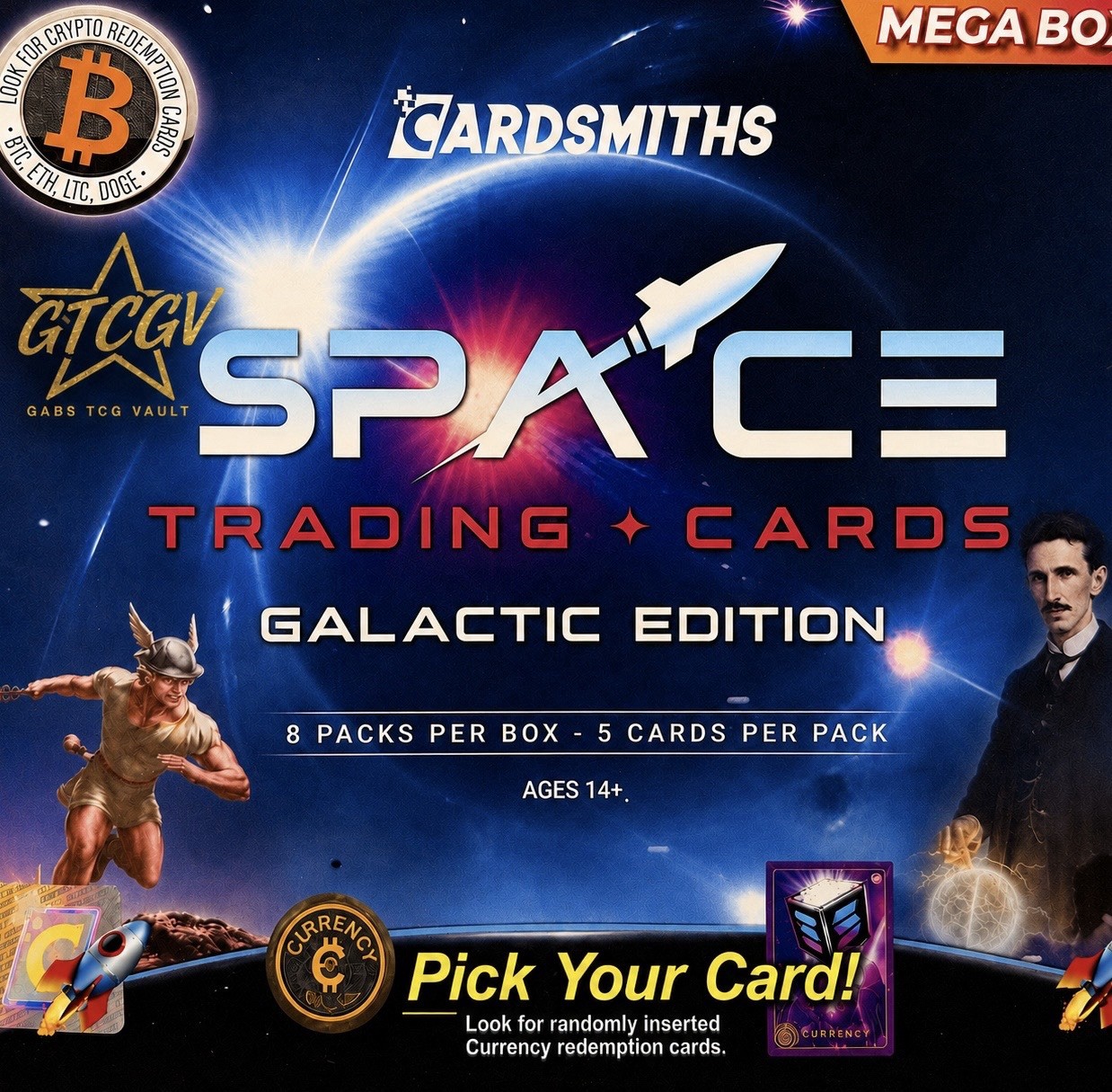Cardsmiths Currency Space Galactic Edition - Pick Your Cards - Rainbow Holofoil
