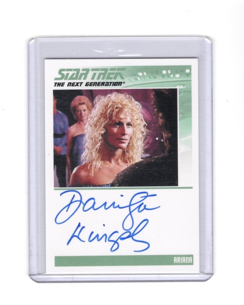2011 STAR TREK IL COMPLETO TNG SERIE 1 DANITZA KINGSLEY AUTOGRAFO ARIANA