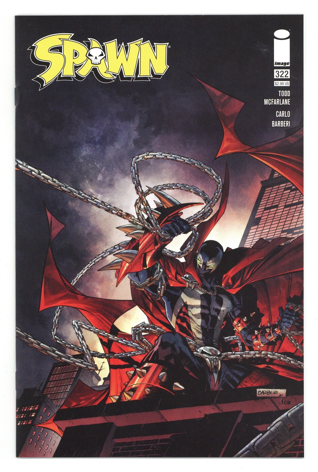 Spawn #322C Barberi Variant NM 9.4 2021
