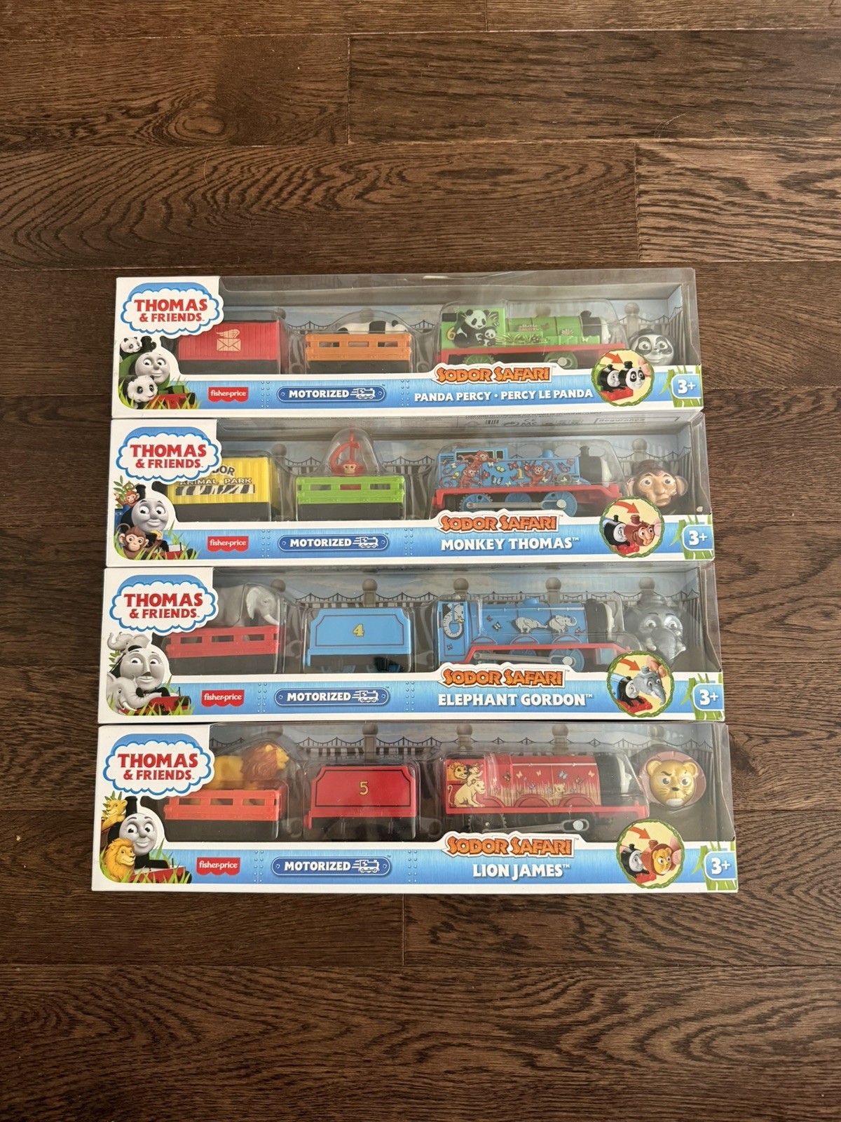 THOMAS & FRIENDS Sodor Safari Trackmaster Motorized Train Set of 4 NEW!
