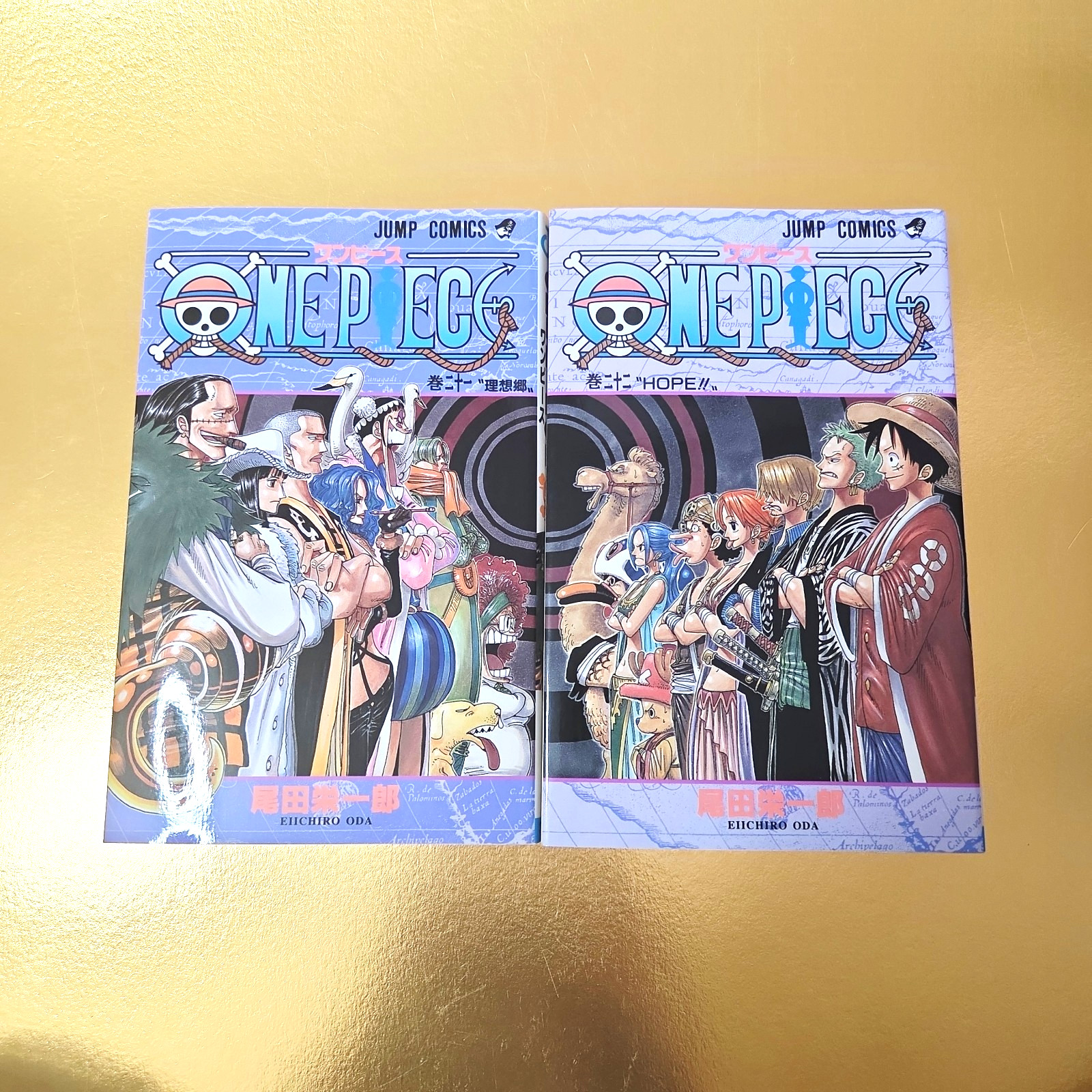 Set di 2 fumetti 1a stampa One Piece Vol.21 22 manga giapponese Oda...