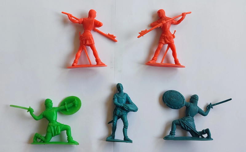 Soldados medievales. Años 60. Lote 1