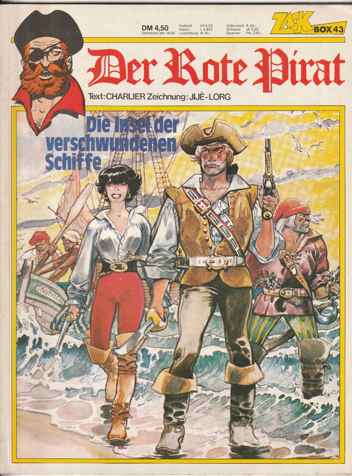 ✪ ZACK BOX #43 Il Pirata Rosso: L'Isola dei..., Corallo 1981 COMICALBUM Z2