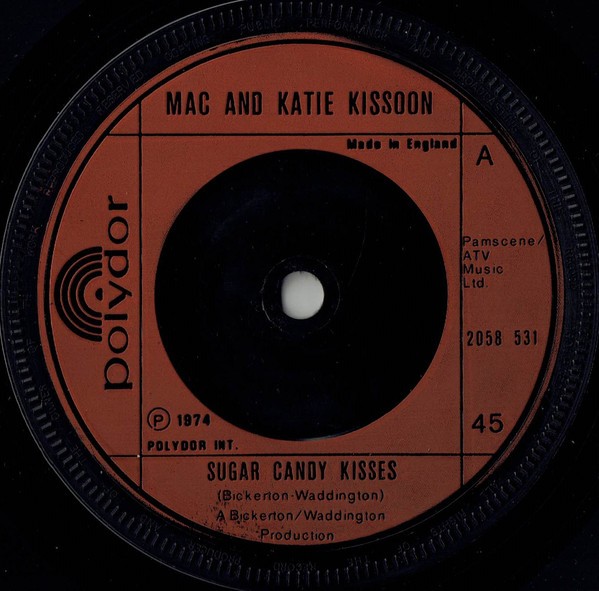 Mac And Katie Kissoon - Sugar Candy Kisses (7", Single, Inj) (Very Good Plus (VG