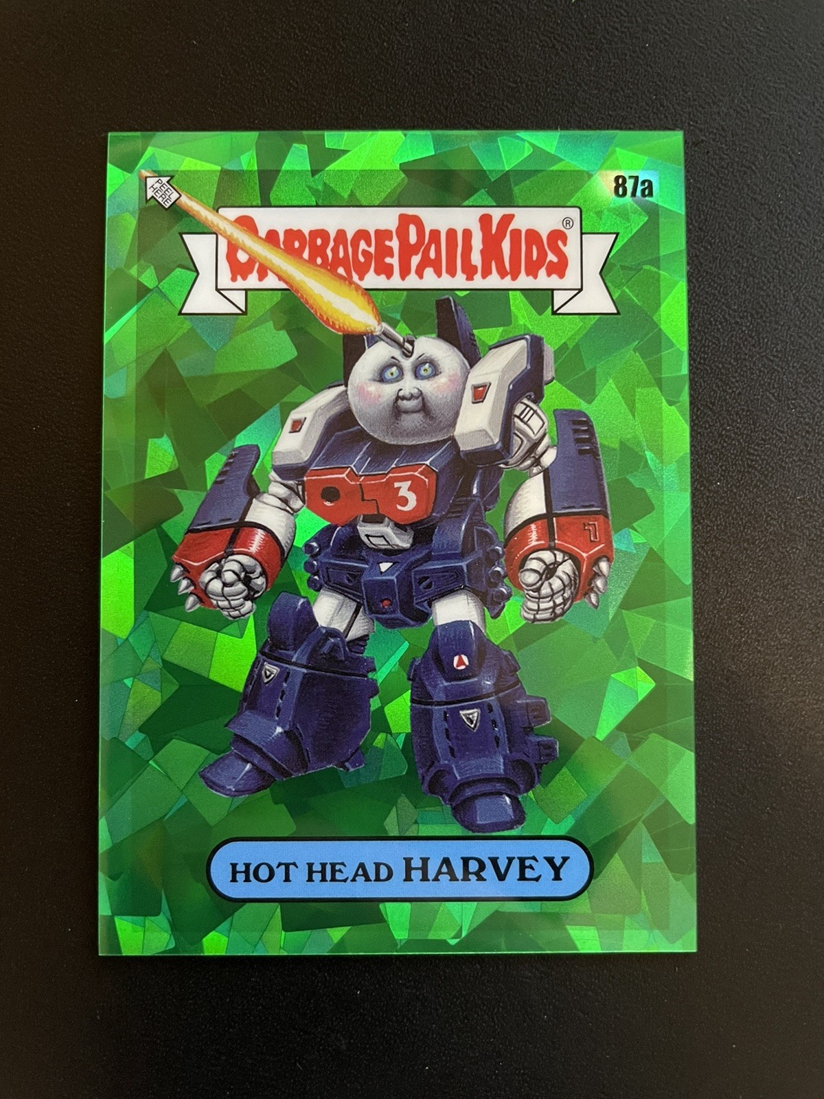 Garbage Pail Kids 87a Hot Head Harvey Green 5/50 2020 Sapphire Series 1 GPK