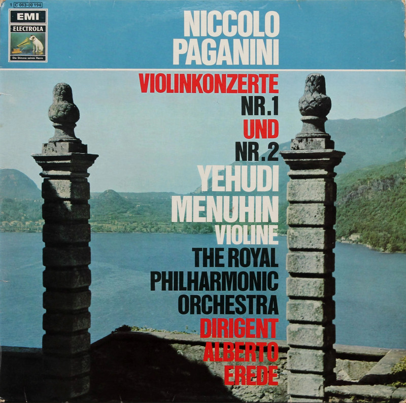 Paganini - Vioolconcerten nrs. 1 en 2 - Mehuhin / Erede