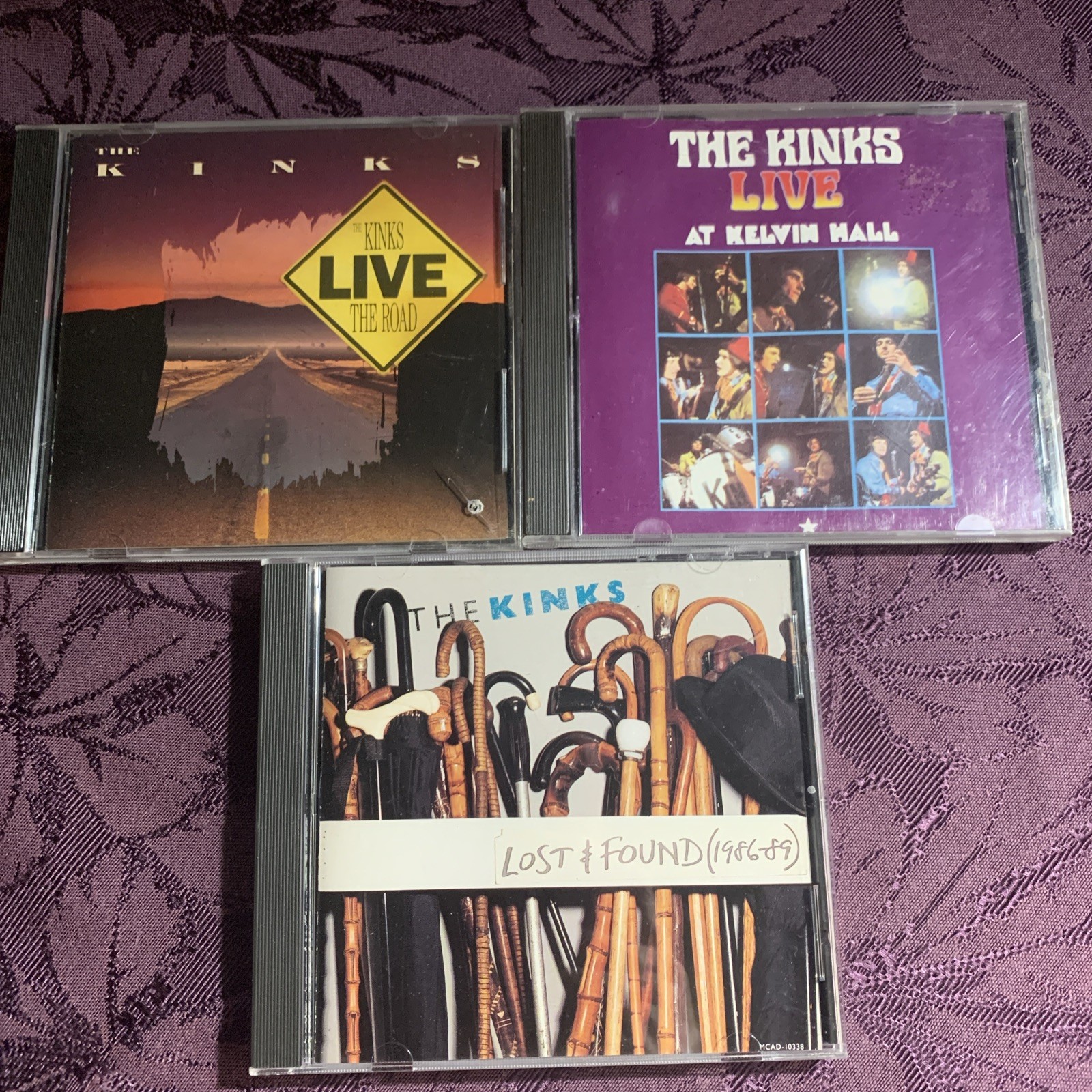 The Kinks 3 CD Bundle. Live The Road/Lost & Found/Live At Kelvin Hall. Free S/H