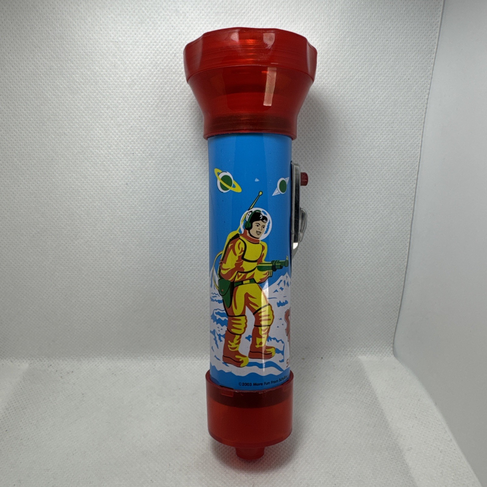 Schylling -Space Boy Flashlight w/ Signal Button &  Whistle l 2003