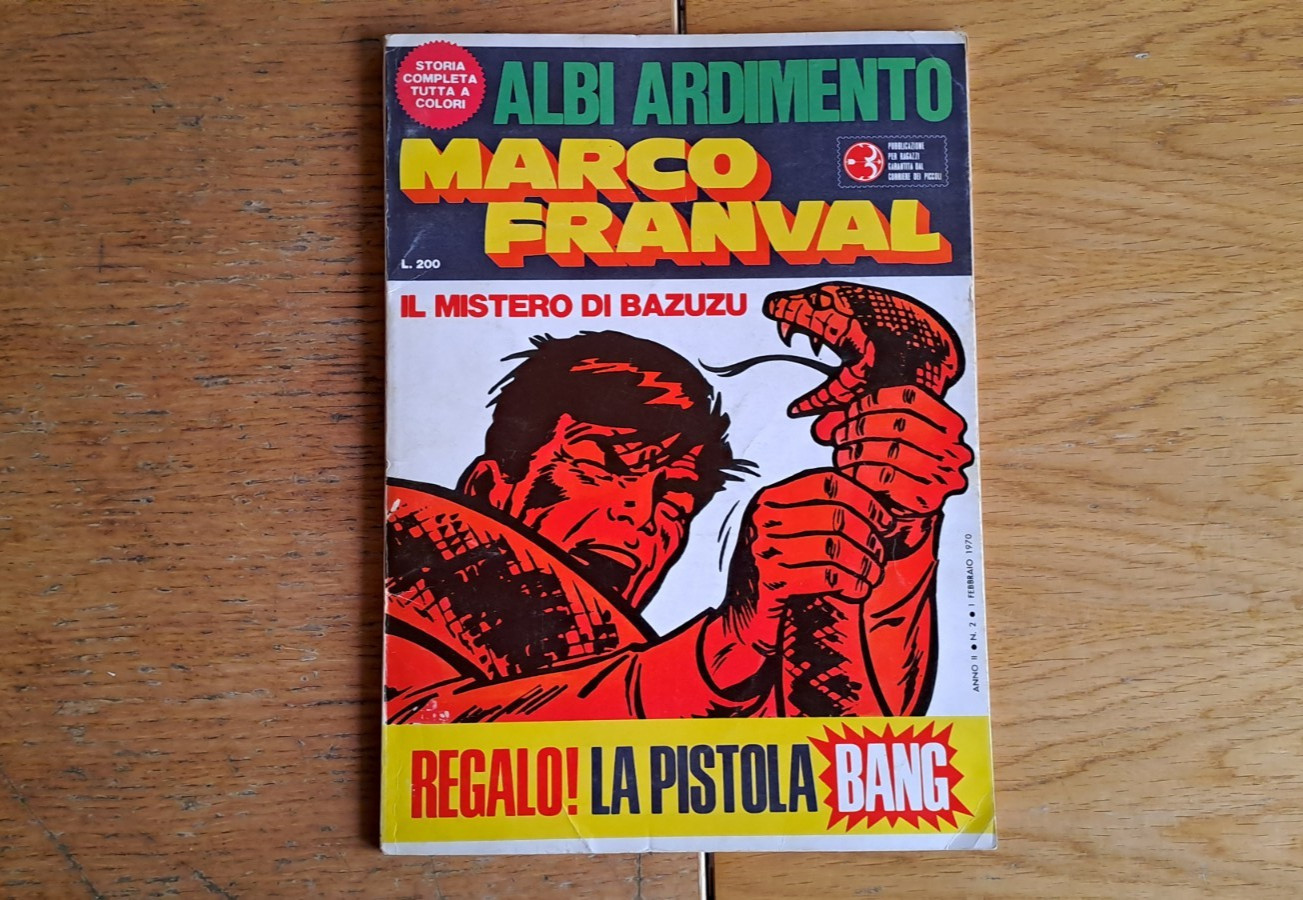 Albi Ardimento n.2 Anno II: Marco Franval: "Il mistero di Bazuzu",  1970