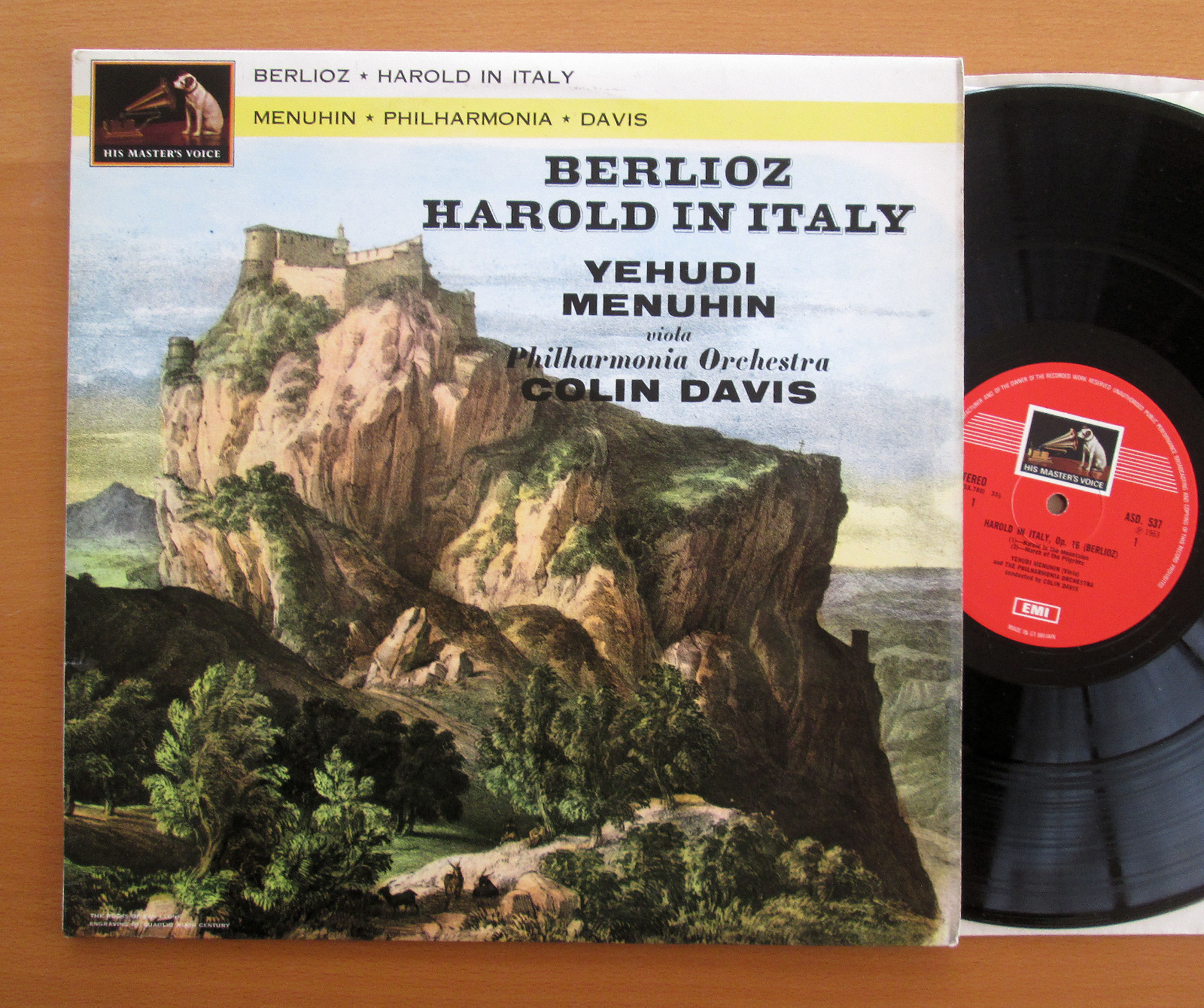 ASD 537 Berlioz Harold In Italy Yehudi Menuhin Colin Davis NM/EX Colour Stamp
