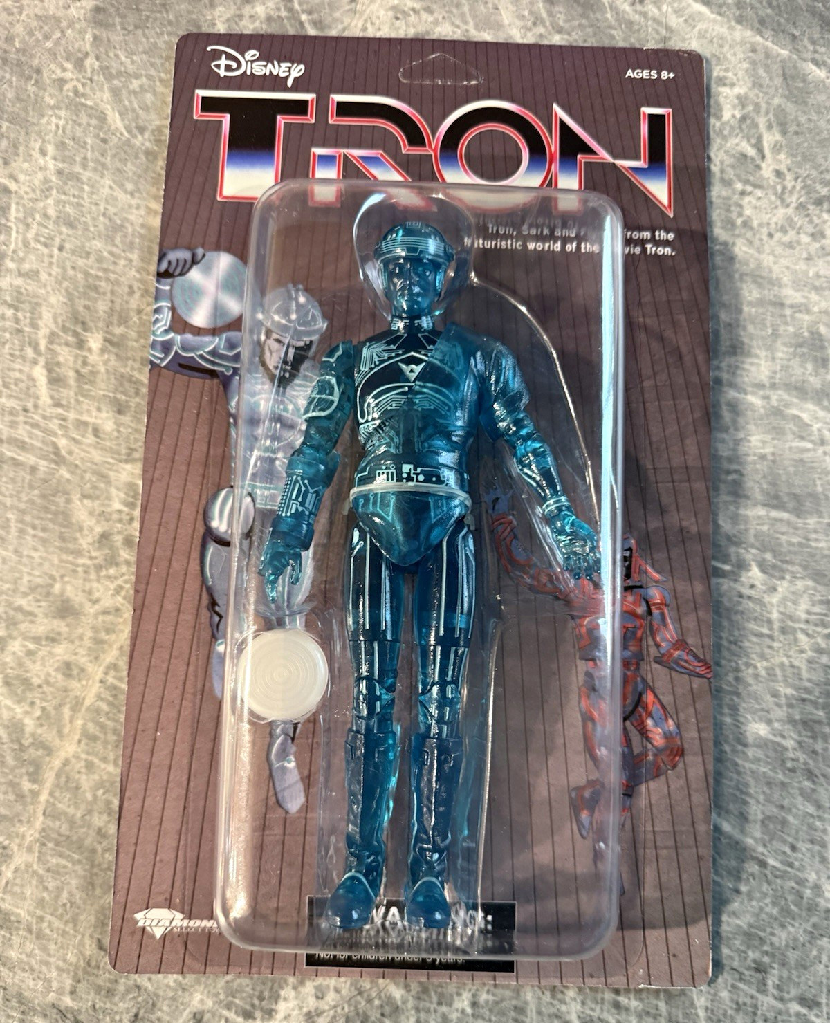 Diamond Select Toys Disney TRON Blue Action Figure Unpunched PX San Diego 2021