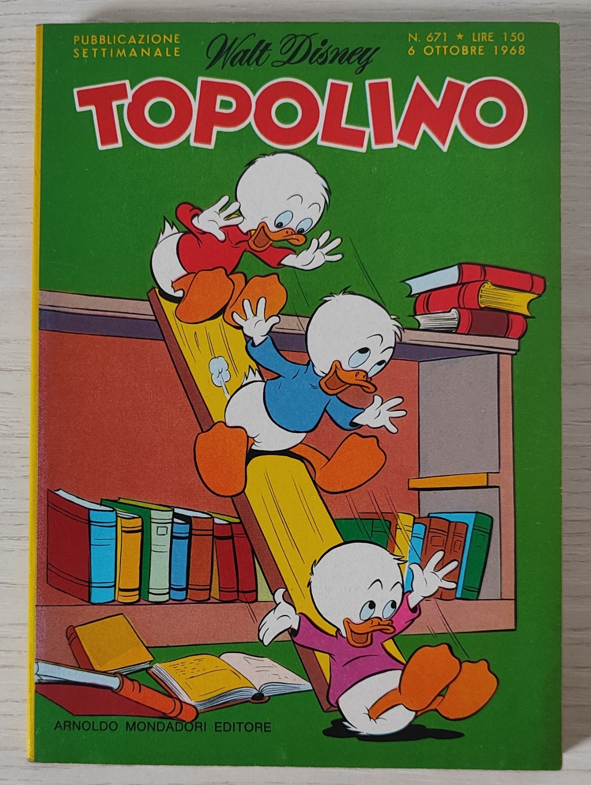TOPOLINO LIBRETTO N.671 mondadori 1968 punti club inclusi