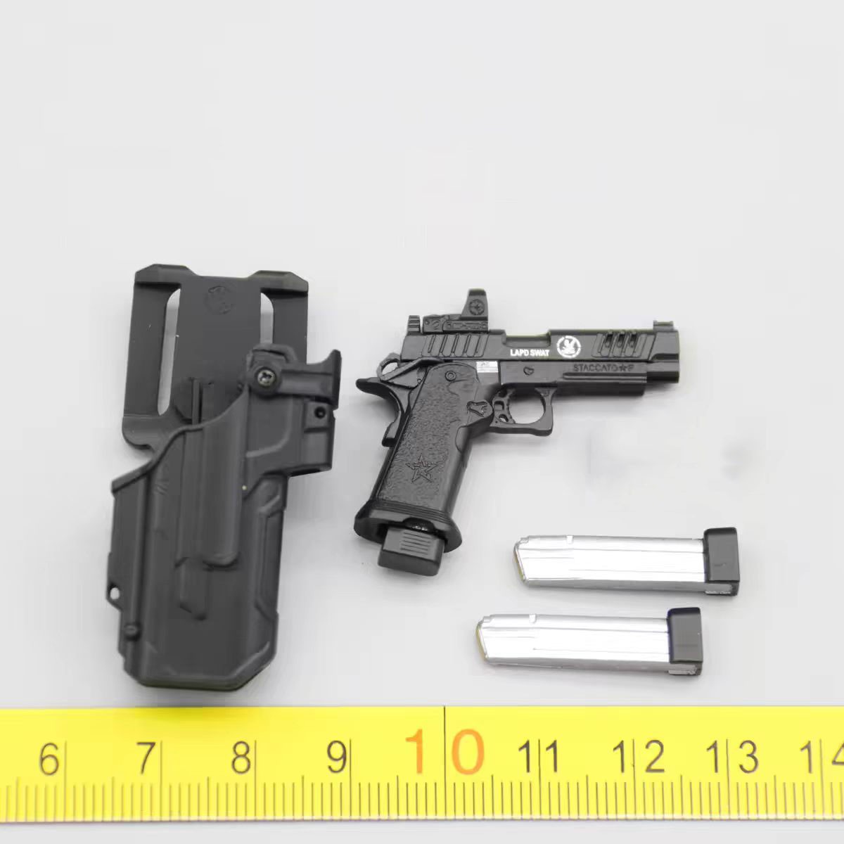 Easy&Simple ES 26074A 1/6 Scale L.A.P.D. SWAT Pistol Model for 12" Figure