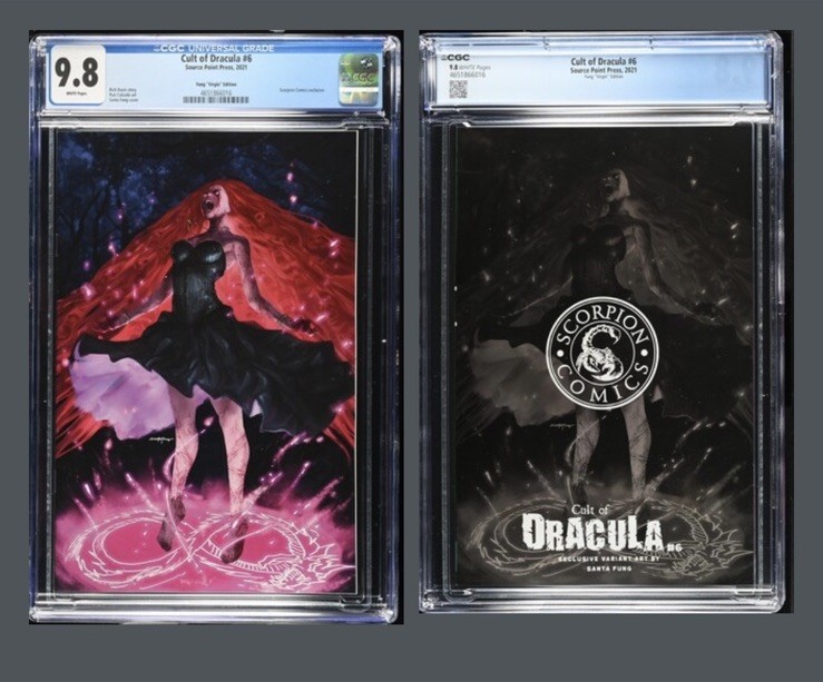 Cult of Dracula #6 Virgin Cover Ltd 300 CGC 9.8 fumetto horror più alto grado