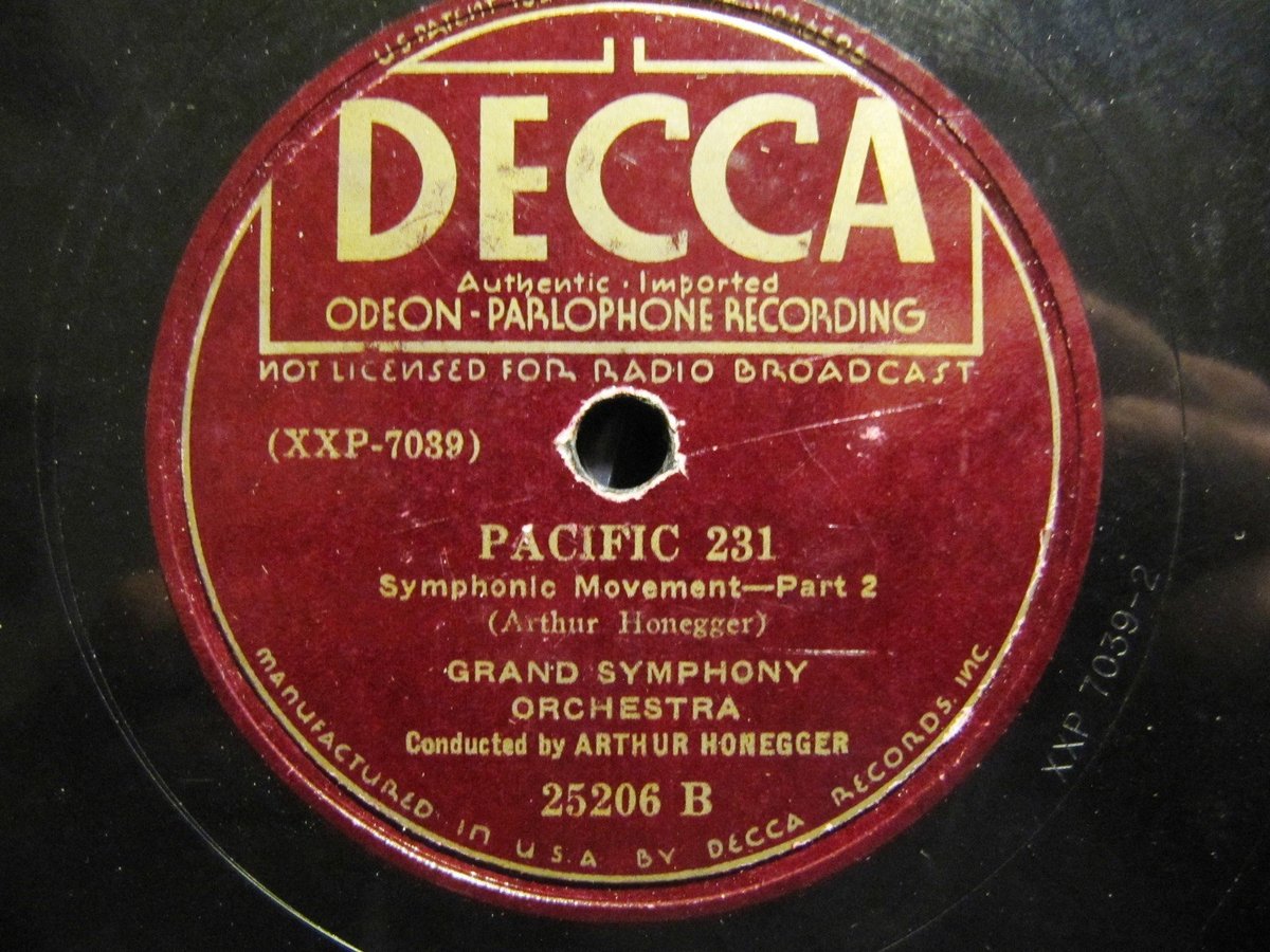 1929 ARTHUR HONEGGER conducts PACIFIC 231 Mouvement symphonique STEAM LOCOMOTIVE