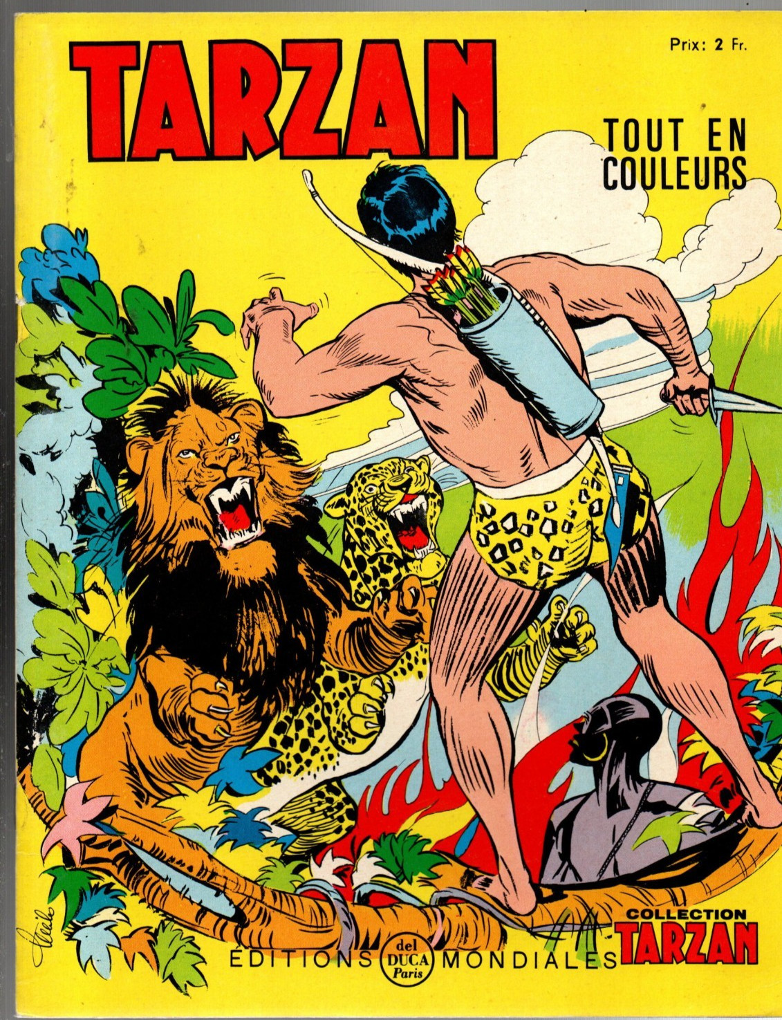 TARZAN Tout en couleurs n°23. Editions Mondiales  1966. Etat neuf