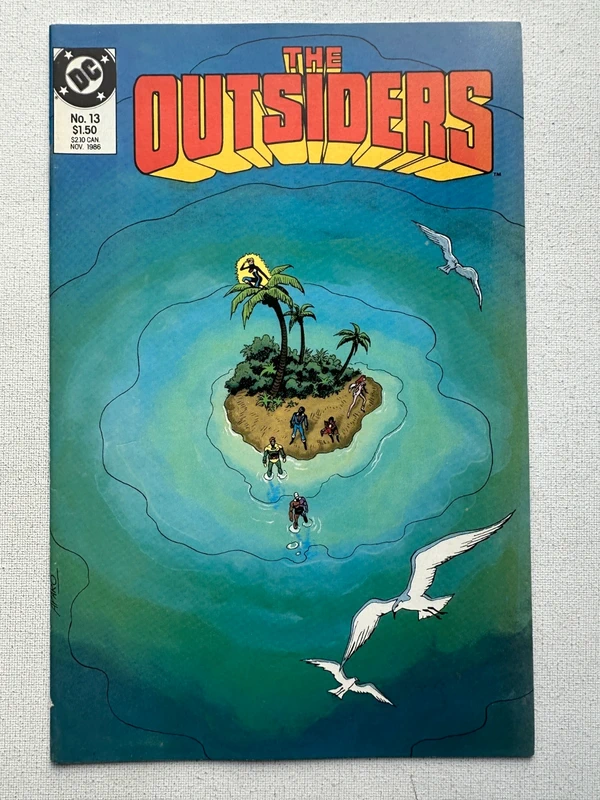 Outsiders 13 Cover by Jim Apro (1985 1st Series DC)