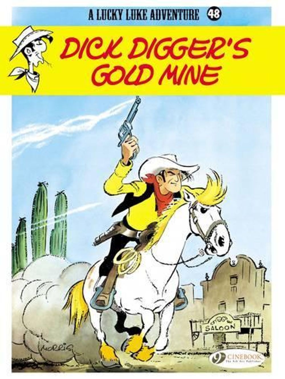 Lucky Luke 48 - La miniera d'oro di Dick Digger di Morris (inglese) libro tascabile
