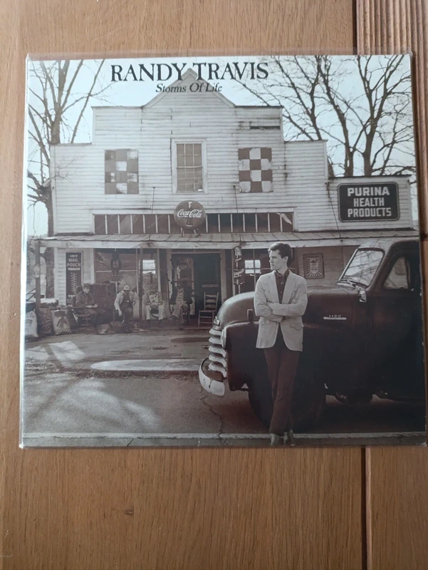 Vinyle Randy Travis Storms of Life comme neuf