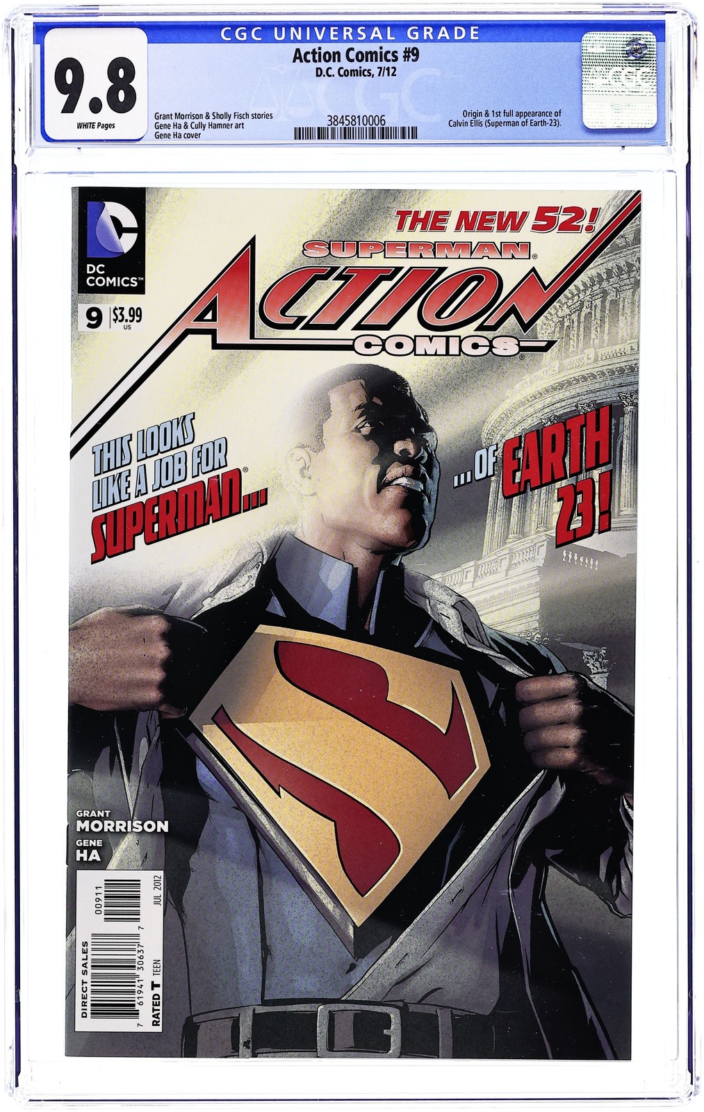 Action Comics #9A Ha CGC 9.8 2012 3845810006