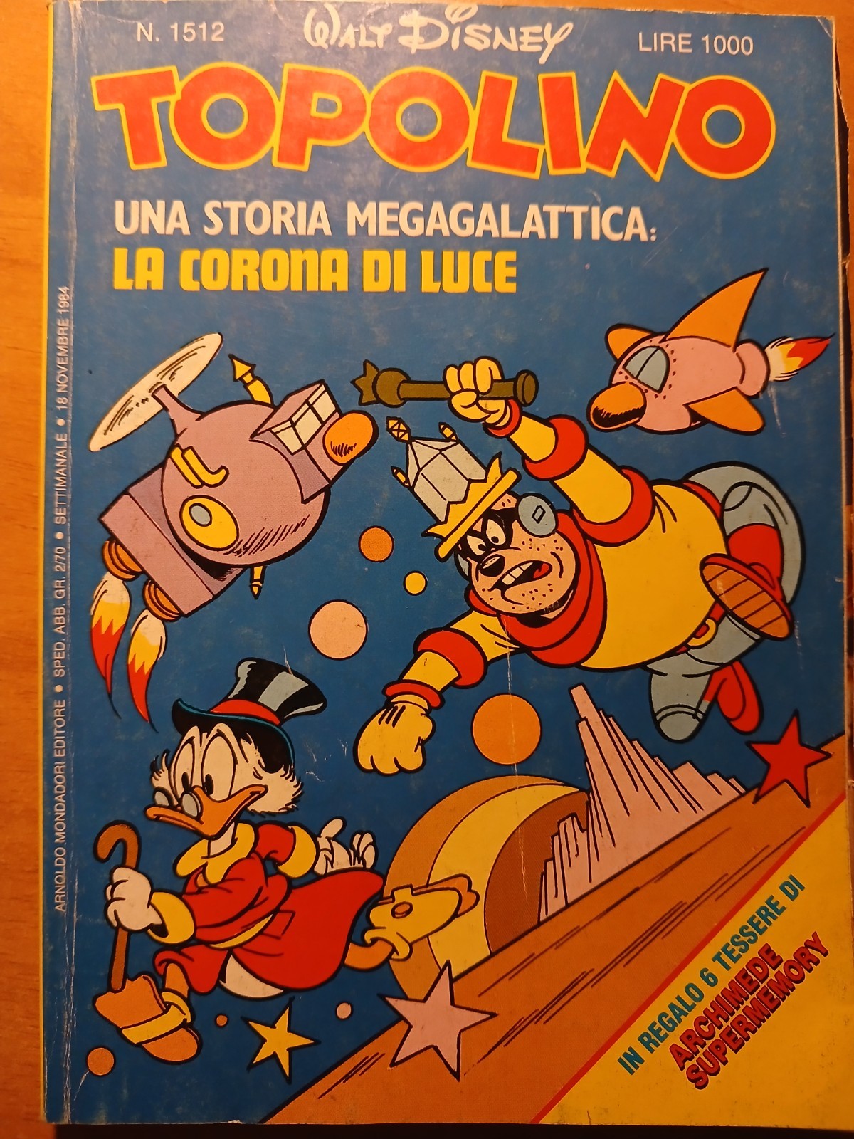 Topolino nr.1512 (edizioni Mondadori,1984)