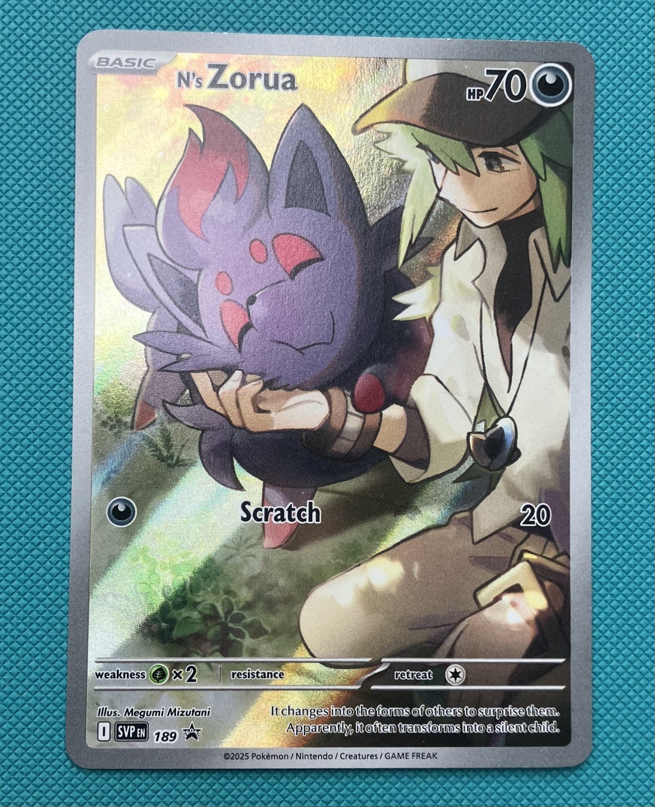 Pokemon TCG N’s Zorua SVP 189 Black Star Promo NM