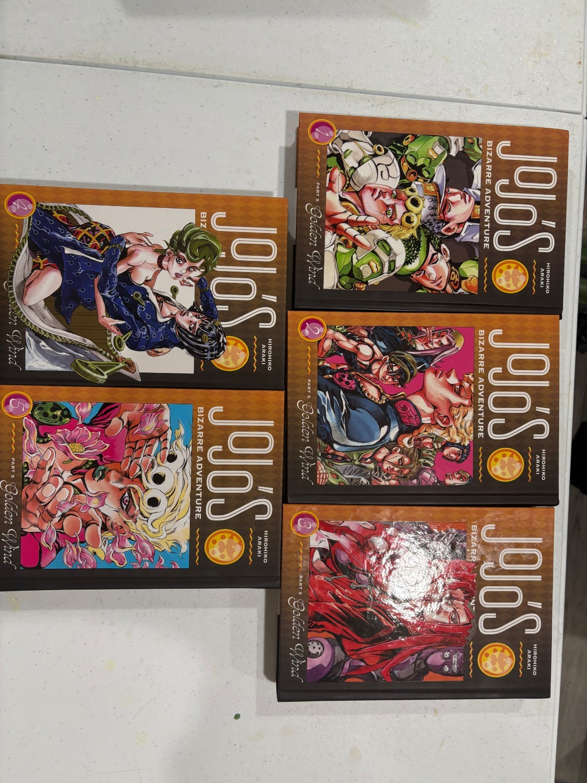 jojo's bizarre adventure Golden Wind Manga Vol 1-5
