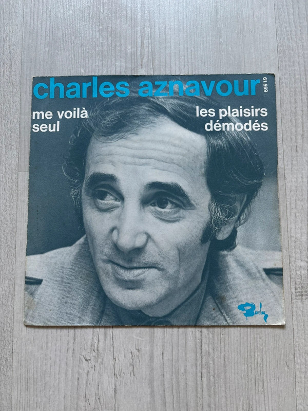 Vinyle 45 tours Charles Aznavour Me voilà seul