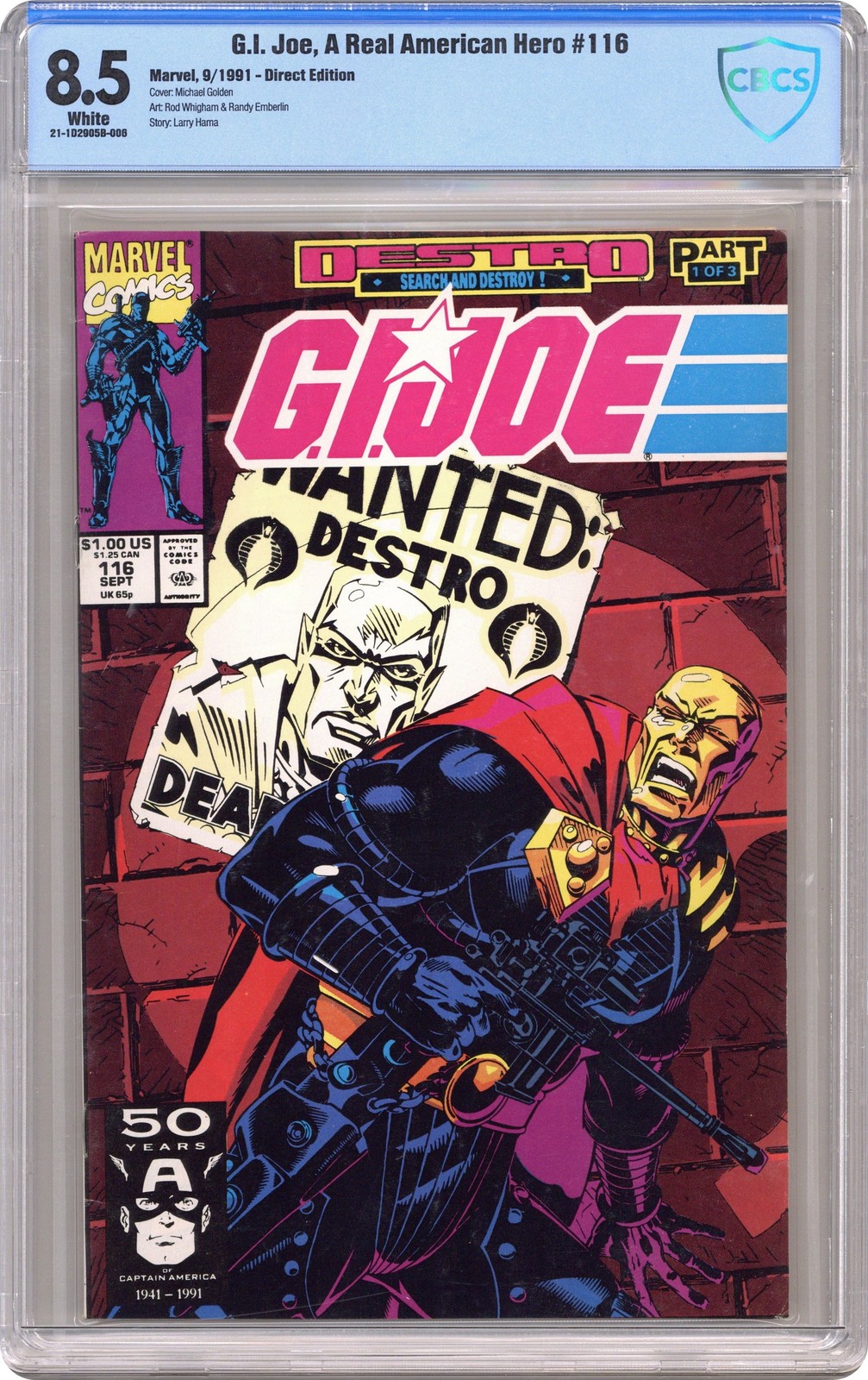 GI Joe Un vero eroe americano #116 CBCS 8.5 1991 21-1D2905B-006