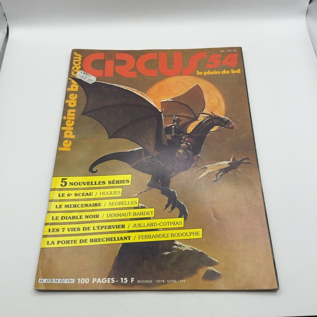 Circus No. 54 French Comics Magazine Glénat 100 Pages Vintage